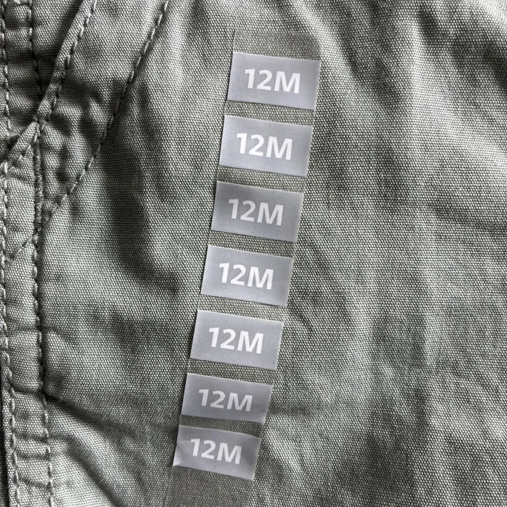 OSHKOSH B'GOSH Vestbak pant overalls Matching Plaid Shirt Boys 12 Months 2 Piece - Picture 5 of 11